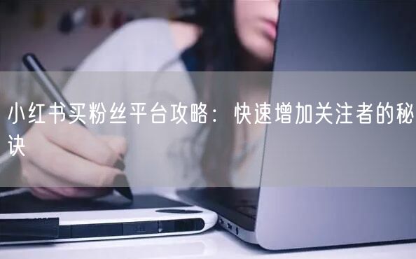 小红书买粉丝平台攻略：快速增加关注者的秘诀