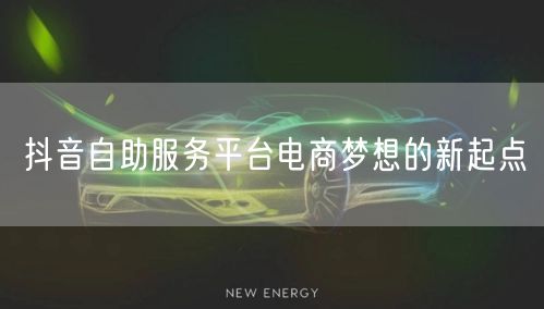 抖音自助服务平台电商梦想的新起点