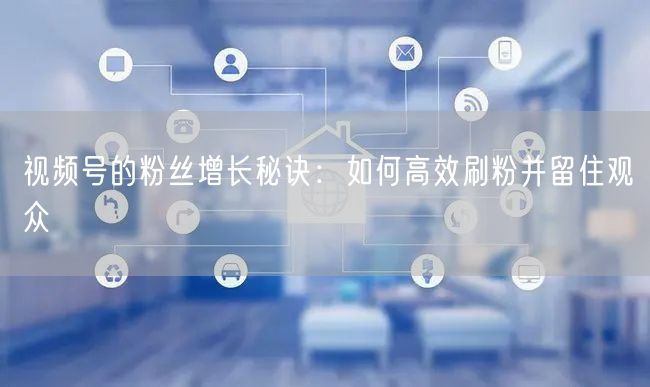 视频号的粉丝增长秘诀：如何高效刷粉并留住观众