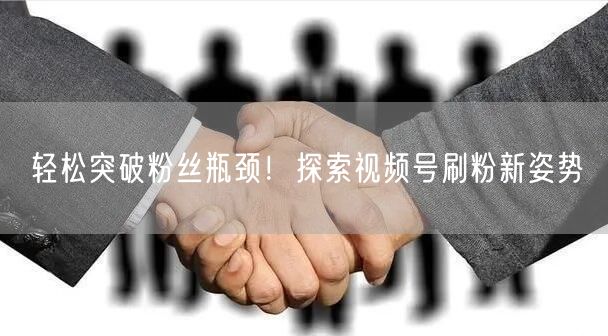 轻松突破粉丝瓶颈！探索视频号刷粉新姿势